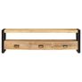 TV Cabinet 150x30x45 cm Solid Mango Wood Image 3
