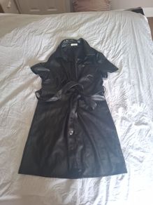 Faux Leather Mini Dress