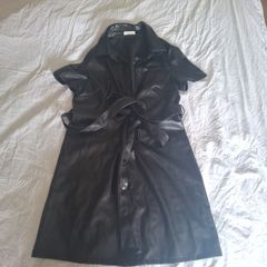 Faux Leather Mini Dress