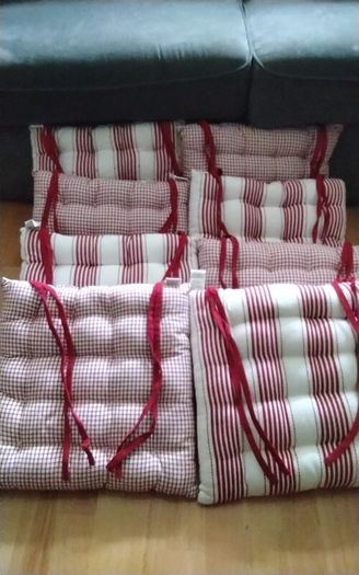 Chair Cushions x 8 or Two Sets of Four (4)