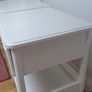 White bedside locker Image 5
