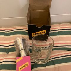 Schweppes Glass and Measuring Cup