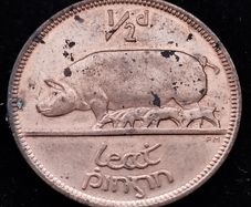 [#2668] - Ireland 1966 | Irish 1/2d | Irish Half Penny | KM.10