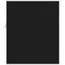 Sink Cabinet with Built-in Basin Black Chipboard Image 7
