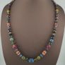 Antique Venetian Style MultiColor Mix Glass Beads Necklace Image 5