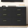 Chest of Drawers Modern Sideboard Storage Cabinet for Living Room Bedroom 6 Drawers Image 6