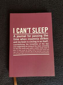 "I Can't Sleep" Journal