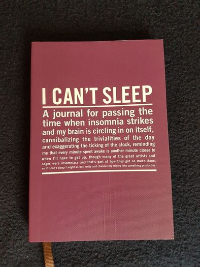 "I Can't Sleep" Journal