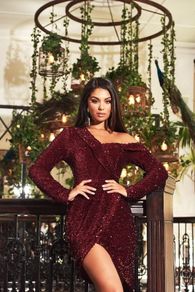 Lavish Alice Velvet Mini Dress