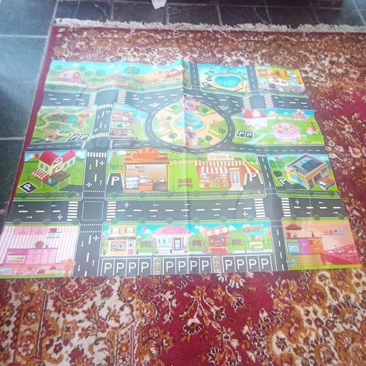 Toy roadmap car track