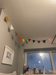 Crochet bunting