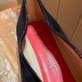 Flats shoes Pas De Rouge navy suede leather, red insole Size 38/5 Image 8