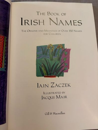 Brand New Vintage Irish Names Book