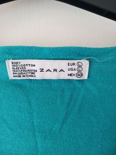 Zara Turquoise Top    Size L