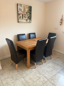 Dining table and chairs