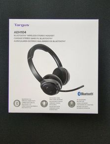 Targus Wireless Bluetooth Stereo Headset, Black (AEH104GL)