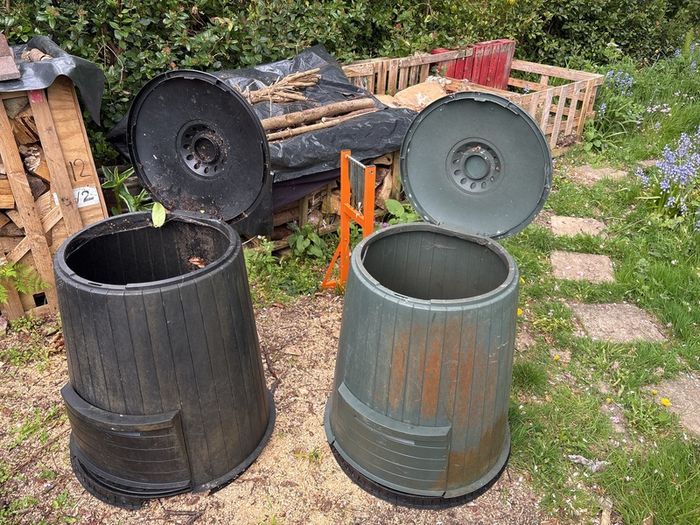2 compost bins FREE