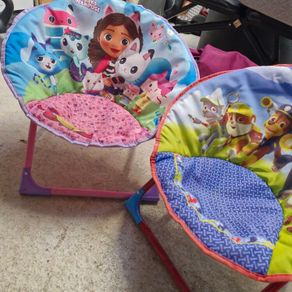 Gabby's Dollhouse and Paw Patrol folding chairs