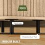 Nordic Bedside Table with Sliding Doors Image 5
