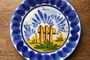 Hand-Painted Mediterranean Decorative Wall Plate 22cm
