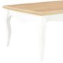 Coffee Table White and Brown 110x60x40 cm Solid Pine Wood Image 5