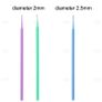 Disposable Micro Brushes Eyelash Micro Applicator Microblading Mascara Wands - M - Light Green Image 4