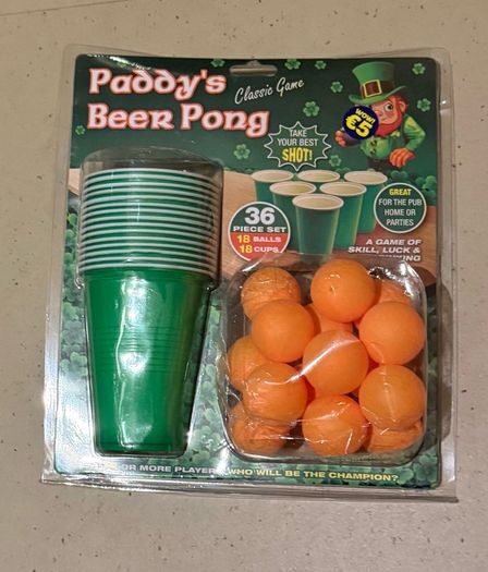 Paddy's Beer pong set
