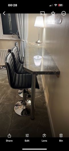 breakfast bar bench