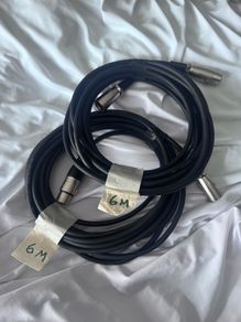 6M XLR cables x2