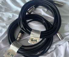 6M XLR cables x2