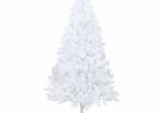 Artificial Christmas Tree with Thick Branches White 240 cm PVC