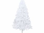 Artificial Christmas Tree with Thick Branches White 240 cm PVC