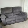 Grey Reclining Sofa Suite Image 2