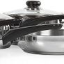 Induction Frying Pan and Saucepan Set With Lids, Stay Cool Handles, Themocore Technology, Stainless Steel Pan Set, 5 Piece Image 10