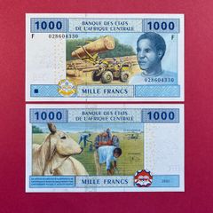 Central African States  1000 Francs. 2002. Pick 507b  ( F ) Equatorial Guinea  ( Uncirculated )