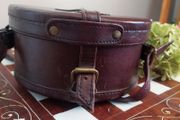Vintage Leather Travel Collar Box