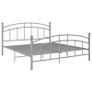 Bed Frame Grey Metal 180x200 cm Image 2