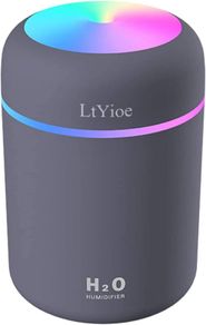 Humidifier Portable Mini Humidifiers for Bedroom, Personal Desktop Air Humidifier with Colorful Cycling Light, 2 Mist Modes and Auto Shut-Off, Super Quite for Office Home Car(Navy Black)