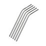 Reusable Metal Straws Stainless Steel Bent 8.5cm 5 in Pack Image 6