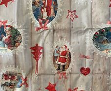 Large Christmas Tablecloth/Oilcloth