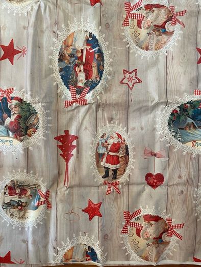 Large Christmas Tablecloth/Oilcloth