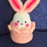 Cute Handmade Bunny Egg holder set Image 5