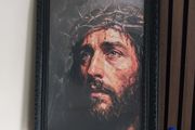 "Jesus: Sacrifice for all of us Limited Edition artist Andrea Di Martino A3 with frame read description