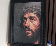 "Jesus: Sacrifice for all of us Limited Edition artist Andrea Di Martino A3 with frame read description