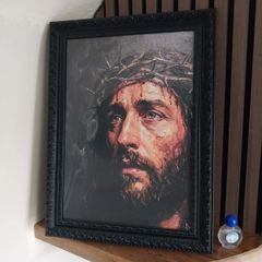 "Jesus: Sacrifice for all of us Limited Edition artist Andrea Di Martino A3 with frame read description