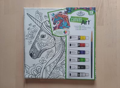 Unicorn Canvas Art Paint Set Royal & Langnickel NEW SEALED