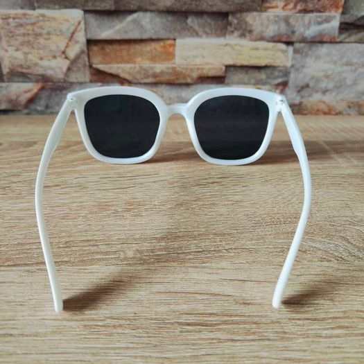 White frame sunglasses