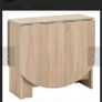 Oak dining table with drop leaf sides Image 8