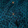 Vivify Boutique Teal Green Black Jacquard High Neck Peplum Layered Chiffon Skirt Midi Dress Size S Image 4