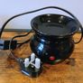 Hosley Glossy Black Ceramic Electric Wax Melt Burner Image 6